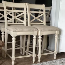 Counter Height Stools with upholstered Seats. $40 Each