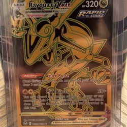 Pokemon TCG Rayquaza Vmax TG29/TG30 Silver Tempest Gold Full Art 