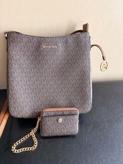 Michael Kors - Signature - Crossbody/Matching Wristlet - Brown