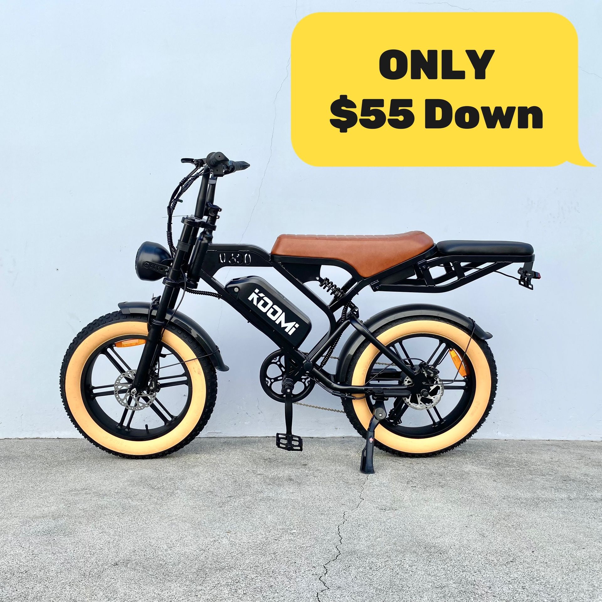 M600 Retro moped e-bike, 1000w 48v 20Ah hydraulic disc brakes top speed 31mph full suspension, electric bike