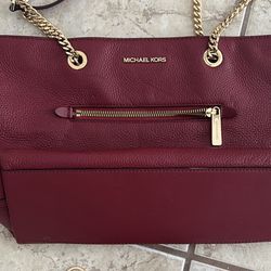 Authentic MK Purse- And Wallet Burgundy 