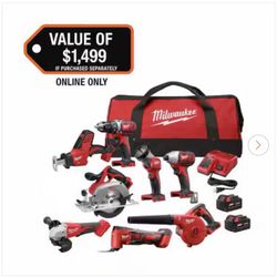 Milwaukee Sets 8 Pcs 