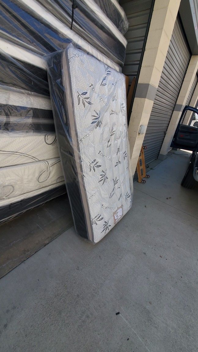 Twin Mattress Bamboo Pillow Top