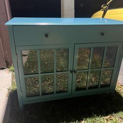 Beautiful Teal Accent Cabinet / Sideboard – Great Condition