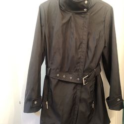 Calvin Klein All Weather Women’s Coat 3/4 Length(Black) Size:L