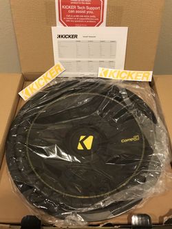 New 15” inch KICKER Comp C 1200 Watts Max (600 Watts RMS) Car Audio Bass Subwoofer 🔊 🤑