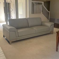 Orren Ellis Aiert Leather Sofa