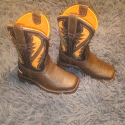 Ariat Little Boy Cowboy Boots Size 8.5