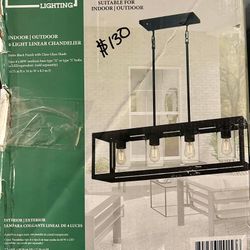 4 Light Linear Chandelier