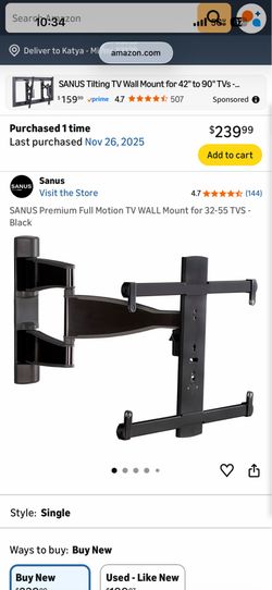 Tv bracket - new in box
