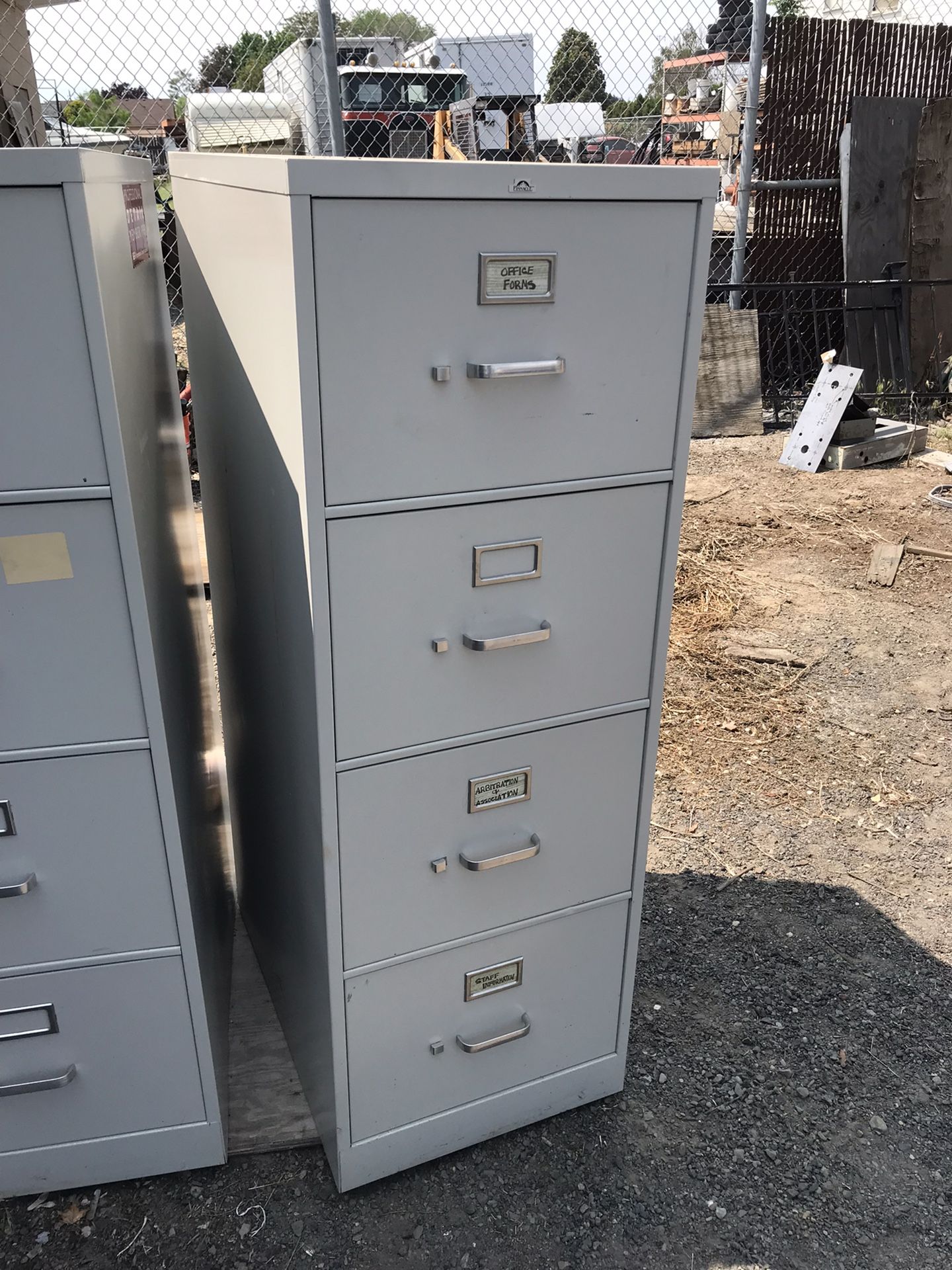 2-4 Drawer Legal Metal file Cabinets W/hanging Folders. $40.00 Each