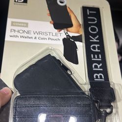 New phone wristlet with wallet and coin pouch