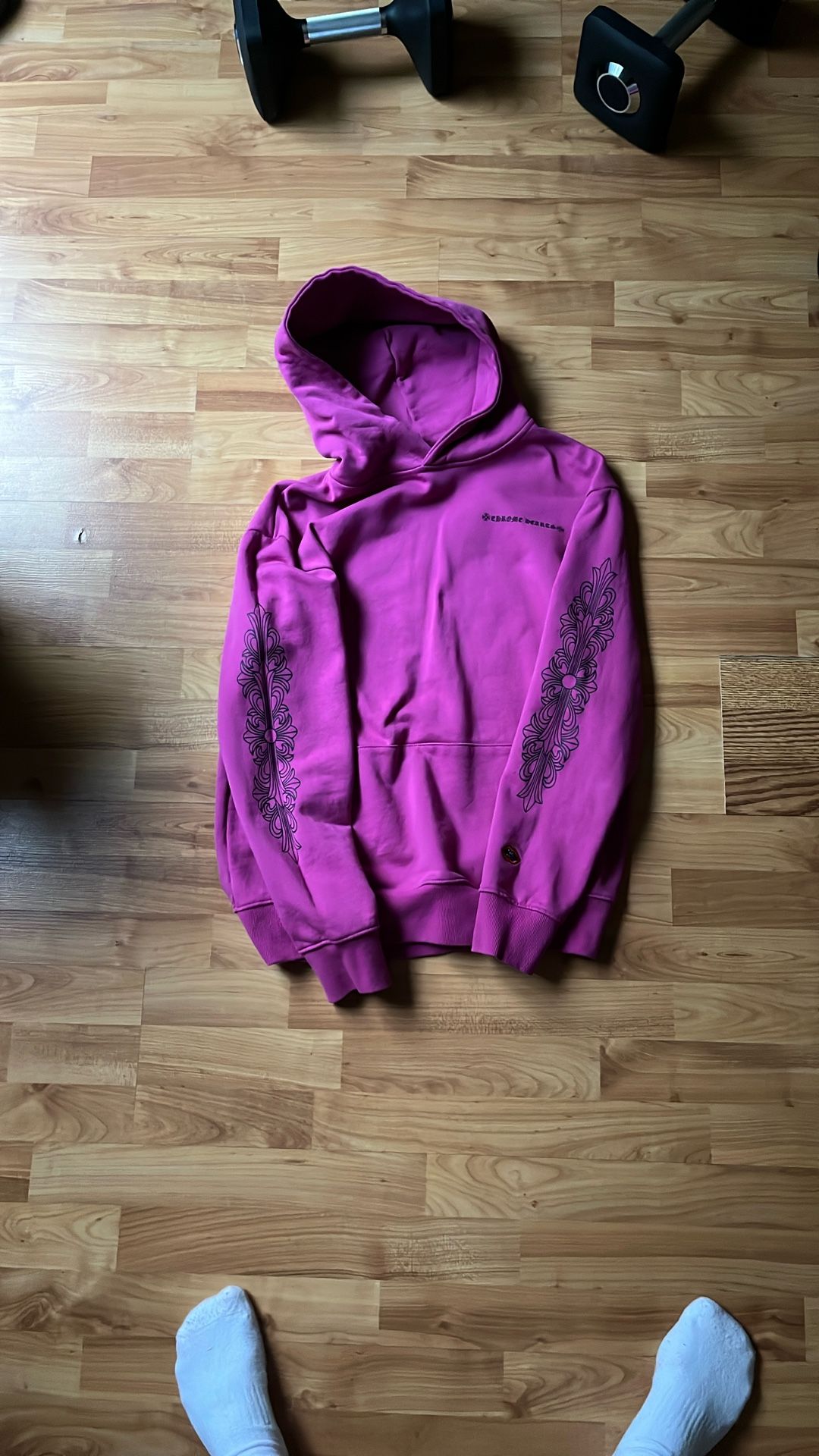 Matty Boy Pink Chrome hearts hoodie Sz M