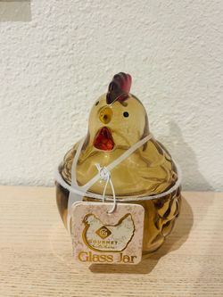 Viral Chicken Glass Jar