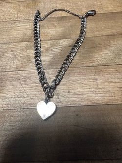 Vintage James Avery heart sterling bracelet
