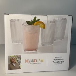 Everyday by Martha Stewart — Adeline Park 4-Piece Glass Tumbler Set