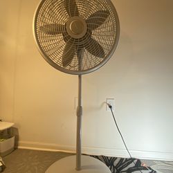 Lasko 18" Adjustable Cyclone Pedestal Fan with 3 Speeds, Gray
