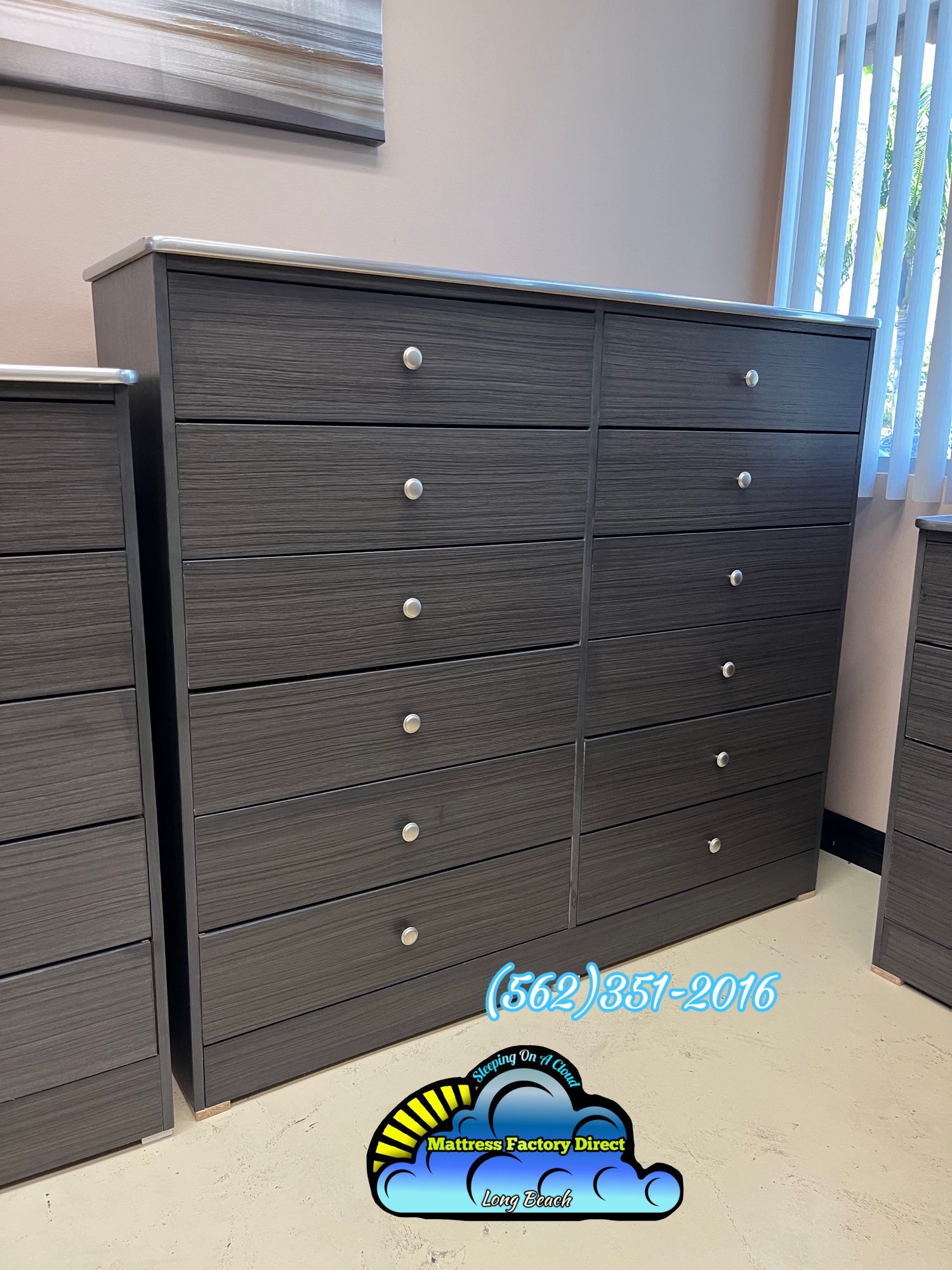 Grey 12 Drawer Dresser New Chest Cajonera 