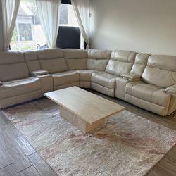 Electric Recliner Sectional And Coffee Table