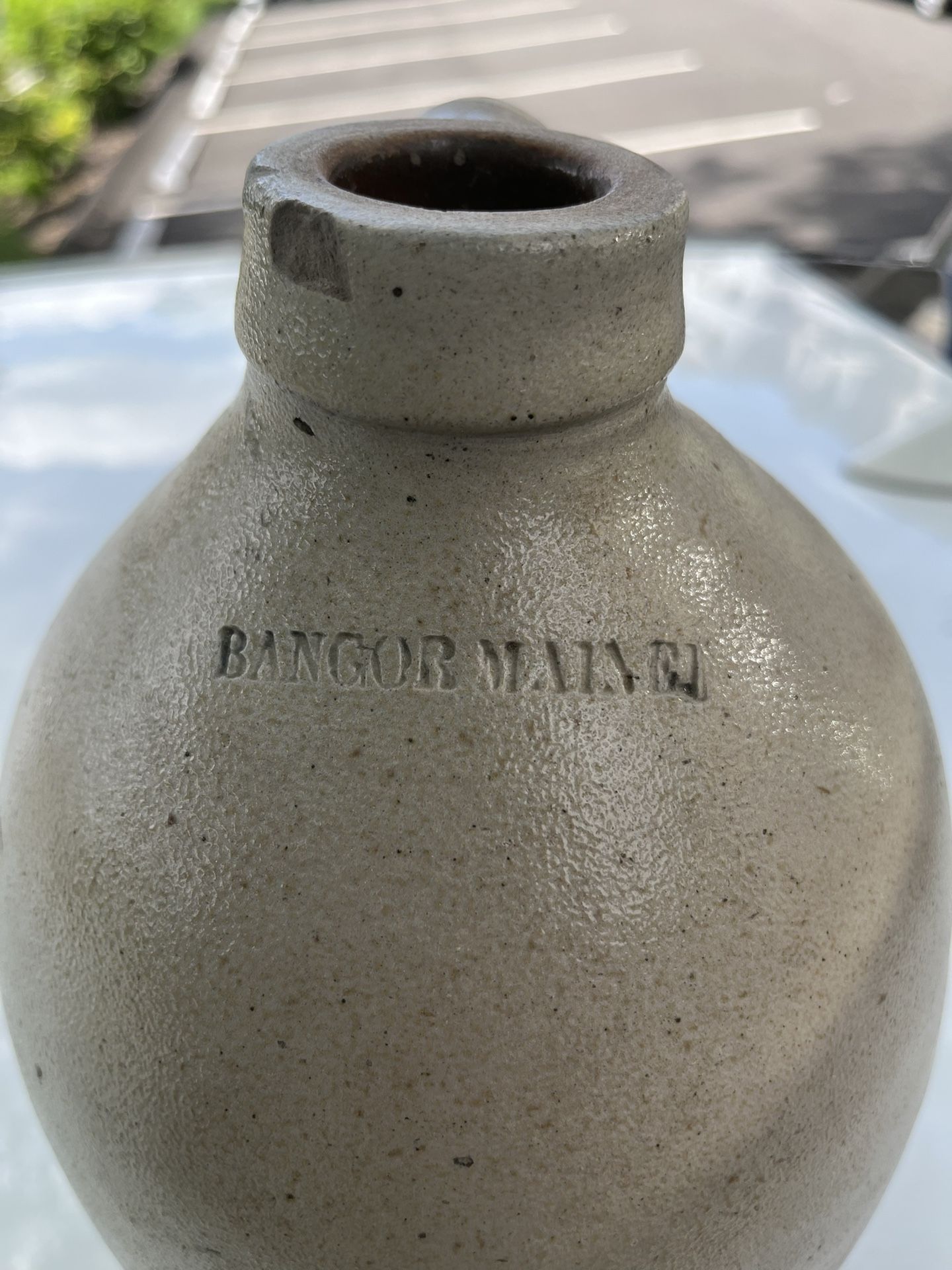Bangor Maine Stoneware Jug