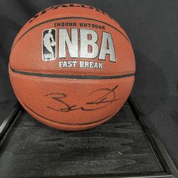Dwayne Wade Signed Basketball With Case