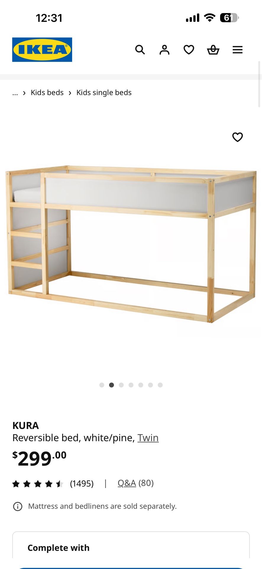 Bed Twin | Cama de Litera