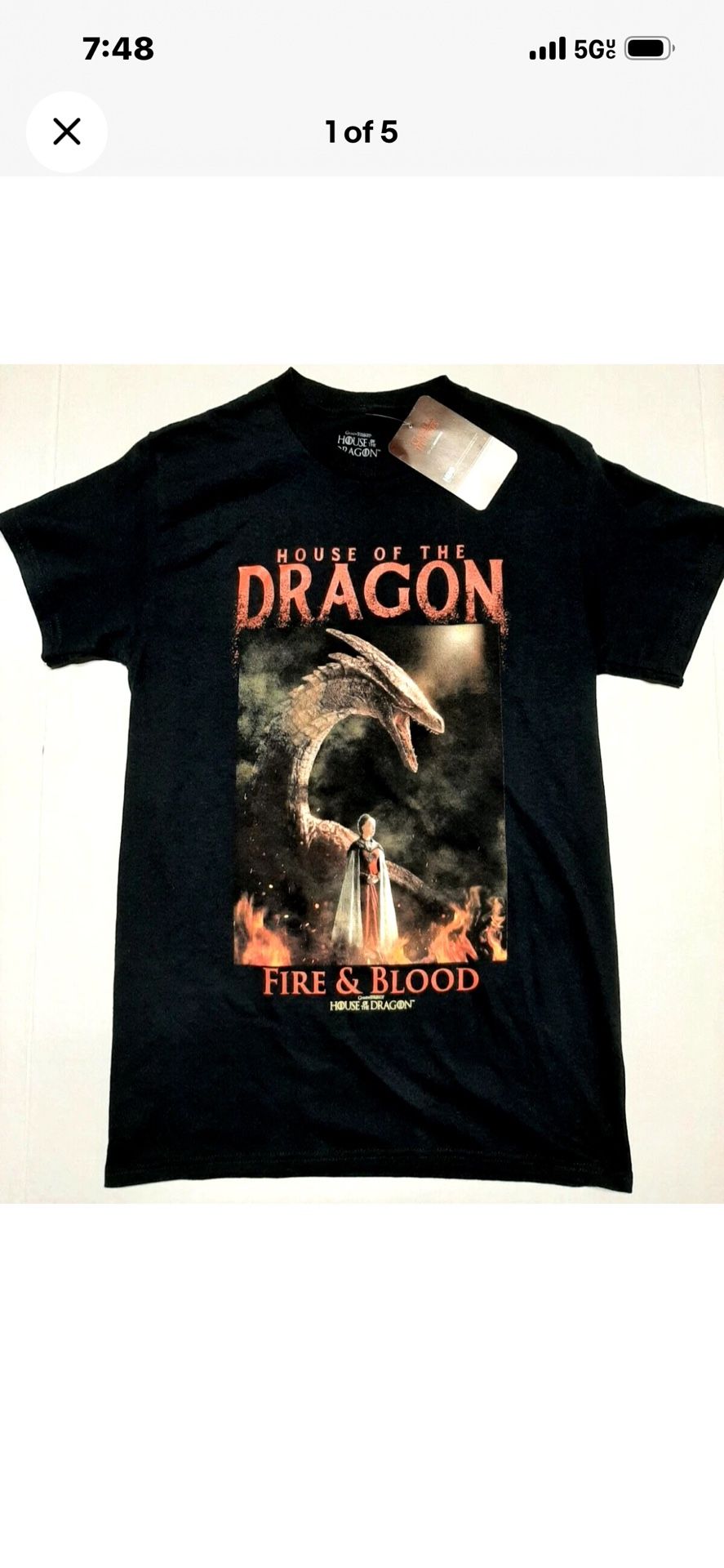 House Of The Dragon Fire & Blood T-Shirt