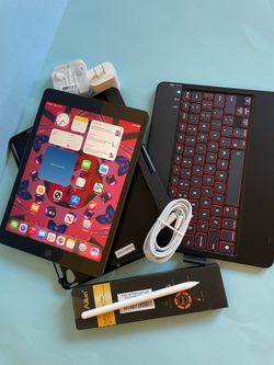 Apple IPad 9th Generation (10.2” Retina /Touch ID /IOS 26/ 2021 Model) 64GB with Pen, Keyboard  & Accessories