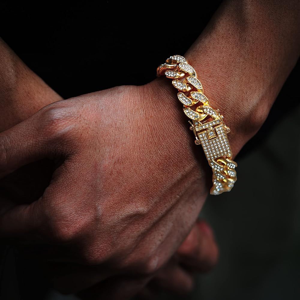[BOGO] Iced Out CZ Cuban Link Bracelet - 18k Gold