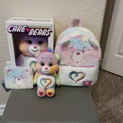 Loungefly Care Bear Mini Backpack And Matching Wallet With Also The Stuff Care Bears 