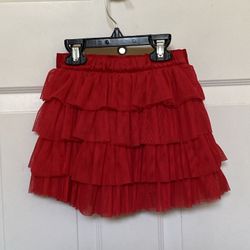 Girls Carters Red Skirt Size 6