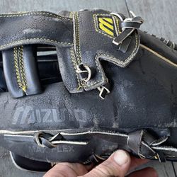 Mizuno MZ1275S Baseball Glove LHT Professional Model Max Flex Softball Left Handed Thrower