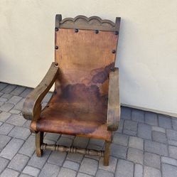 Antique Leather Chair Used Condition 