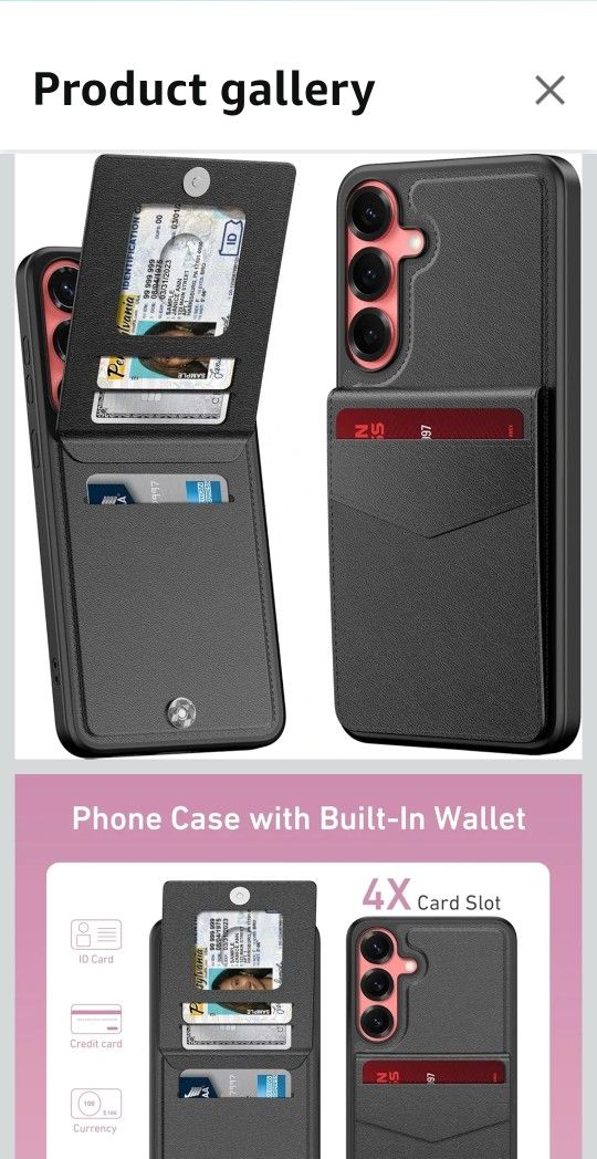Bemal Wallet Case for Samsung Galaxy S25 with Credit Card Holder, Detachable Magnetic PU Leather Cover, RFID Blocking, Flip Kickstand, and Heavy-Duty