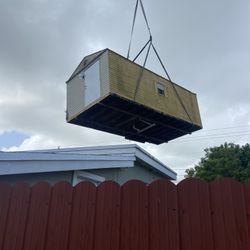 Sheds Relocated , Movemo Casita De Patio Container Rv Trailer Crane Available 