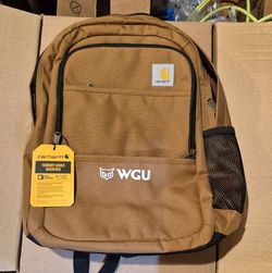 NEW Carhartt Foundry Series Brown Backpack Tough Camping School Work Office College Travel Flight Bag