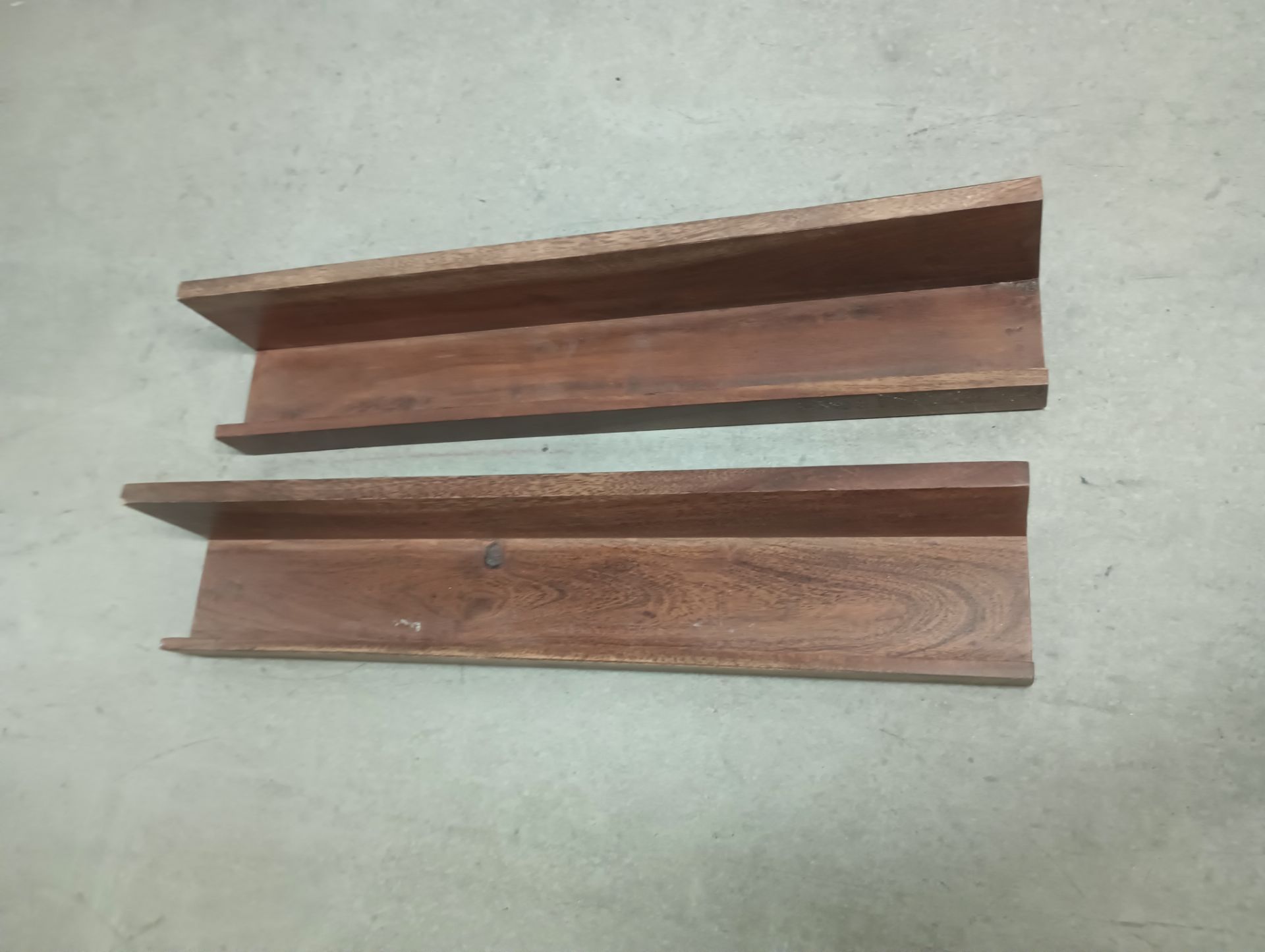 24" Acacia Wood shelf (2)