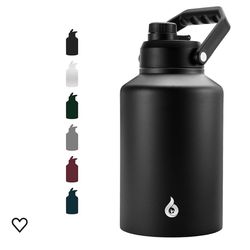 BJPKPK One Gallon(1280z) Insulated Water Bottle, Dishwasher Safe Stainless Steel Thermos, BPA Free Jug with Ergonomic Handle & Anti-slip Bottom, Large