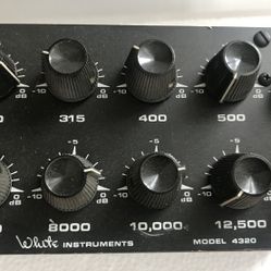 White Instruments 4320 Equalizer Rackmount Graphic EQ MXR Yamaha Samson JBL