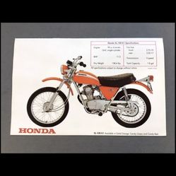 1971 Honda SL100 Classic Vintage Motorbike