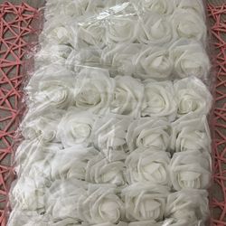 Artificial White Roses