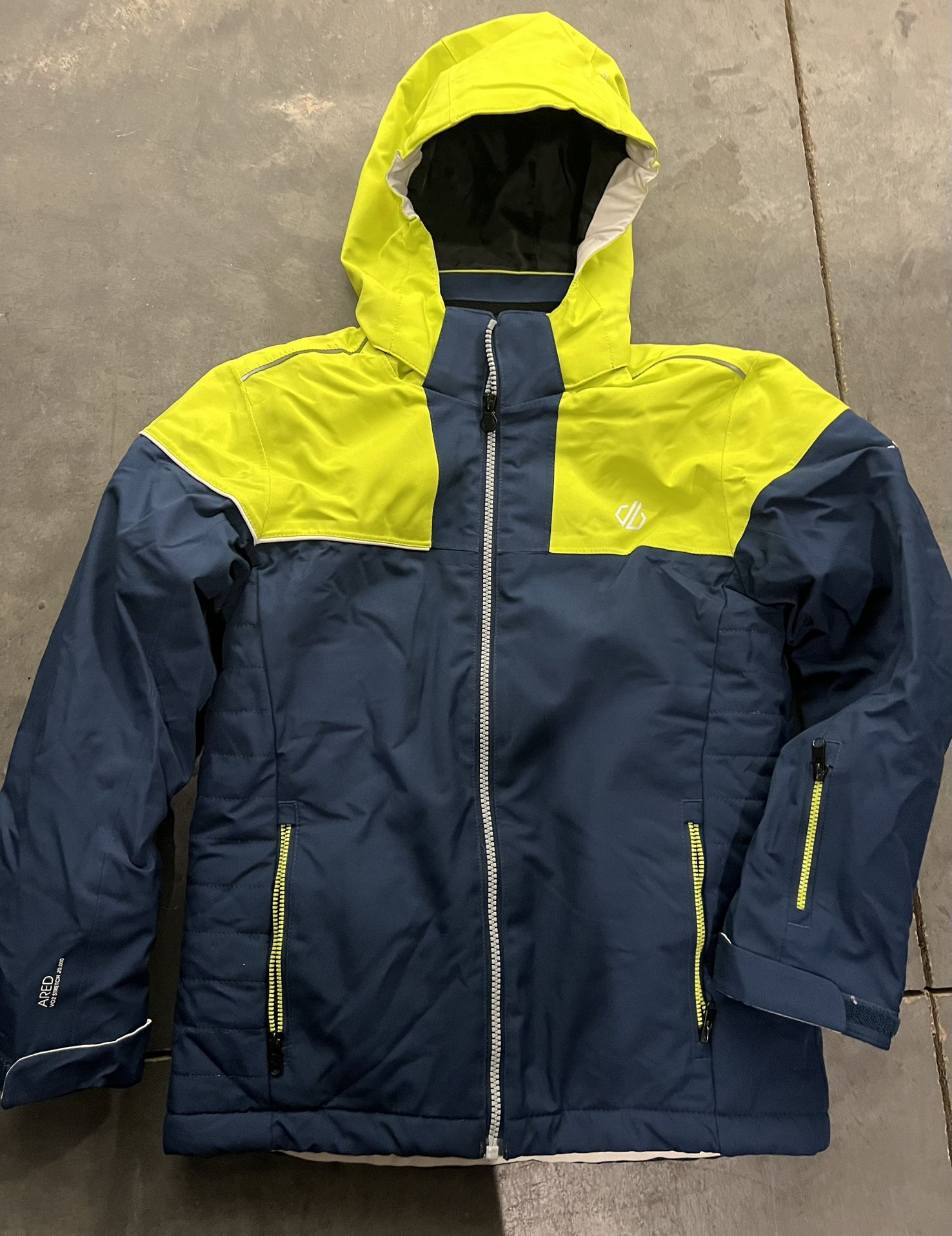 Dare2B Ski Jacket Entail Youth Girls 9 10 Winter Snow Coat Hoodie Waterproof