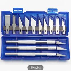 13pcs aCarving Knife Aluminum Alloy Carving Knife Paper-cut Carving Knife Tool Set Handcraft Utility