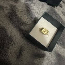 Gold Nugget Ring 