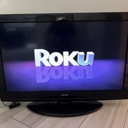 Toshiba 40” TV And Roku Player 
