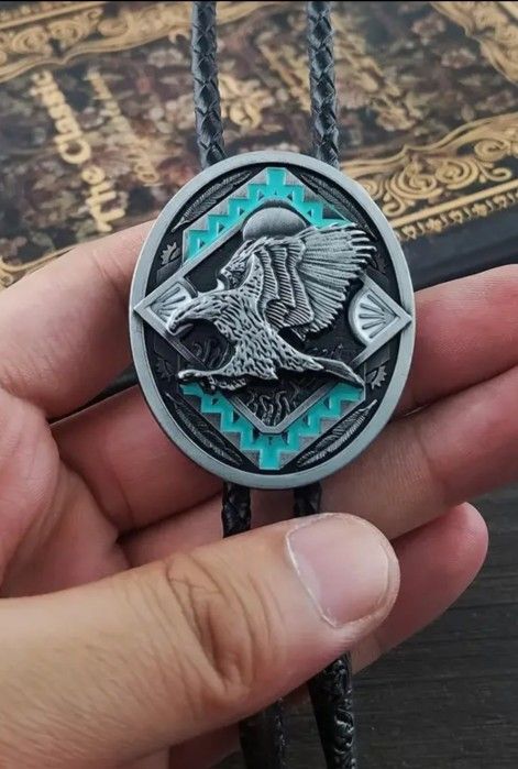 New Turquoise Color Eagle Bolo Tie SHIPPING AVAILABLE