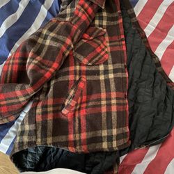 Xl Flannel Color Red Brown