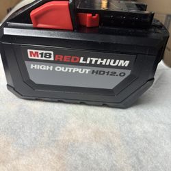 Milwaukee 12ah High Output Battery