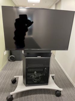 Sharp 55 Inch TV AND Avteq Mobile TV Stand .