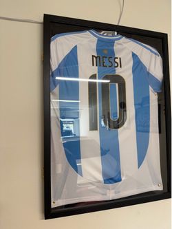 Adidas Messi framed jersey